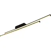 Globo Lighting Plafonnier métal noir mat, LED