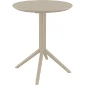 CLP Table pliante Sky round 60, ronde - gris foncé