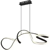 Globo Lighting Lampe à suspendre métal noir mat, LED