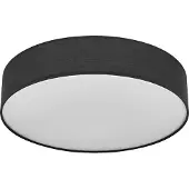 Osram ORBIS PARIS Plafonnier 400mm, noir, culot 2XE27, peut être équipé d'une ampoule intelligente, design moderne, avec abat-jour en tissu, adapté pour l'intérieur, rond, indice de protection IP20