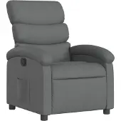 Syfax Fauteuil inclinable gris foncé tissu