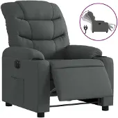 Sonstiges Fauteuil inclinable électrique Gris foncé Tissu