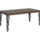 Itamoby Table Extensible Karamay 200/304X90 Cm Pieds Noyer Anthracite