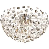 Globo Lighting Plafonnier en métal chromé, 6 ampoules LED G9