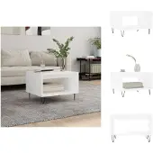 vidaXL Table basse blanche 60x50x40 cm Bois composite - Tables basses