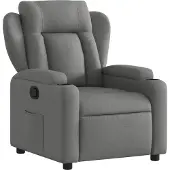 Syfax Fauteuil relax Tissu gris foncé