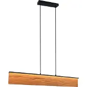 TRIO Suspension design Kalea noir avec bois