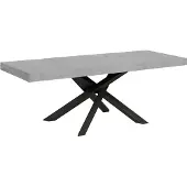 Itamoby Table Extensible 90X160/264 Cm Volantis Premium Ciment Structure Anthracite