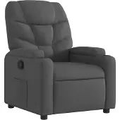 Syfax Fauteuil relax Tissu gris foncé