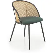 Halmar Chaise vert foncé K-508