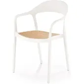 Halmar Chaise K530 blanc / naturel