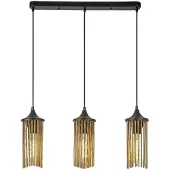 Rabalux Lampe suspendue E27 3x40W noir mat 72153 Roxas