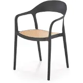 Halmar Chaise K530 noir / naturel