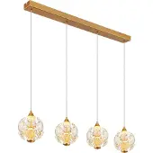 Globo Lighting Lampe suspendue à 4 lumières Virina Or
