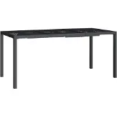 vidaXL Table de jardin anthracite 165x80x72 cm Acier