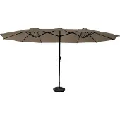 Happy Garden Parasol double 2,7x4,6m LINAI taupe
