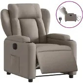 Sonstiges Fauteuil inclinable électrique Taupe Tissu