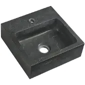 Sapho BLOK lavabo en pierre 30x10x30 cm, anthracite (2401-29)