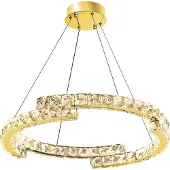 Toolight Plafonnier Suspendu App1771-Cp Gold 60Cm