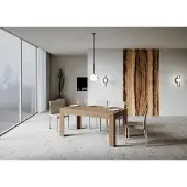 Itamoby - Table extensible 160/220x90 cm Bibi chêne nature