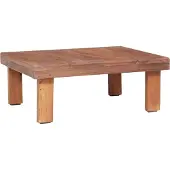 The Living Store Table basse 60x45x23 cm Vieux bois massif