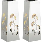 Syfax Lumière de chemin LED solaire 2 pcs Blanc chaud 18 x 18 x 50 cm