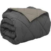 vidaXL Couette quatre saisons gris clair et anthracite 200 x 220 cm
