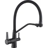 Mexen Robinet de cuisine Duo noir (671701-70)