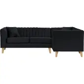 Wintech Canapé d’angle droit Mary-Velluto 20-like oak