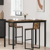 Prolenta Maison Exclusive - Table haute en aggloméré, forme rectangulaire