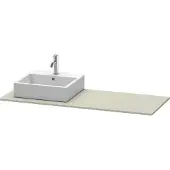 Duravit Console XSquare, 1 découpe à gauche, 1400x16x550mm, XS060GL6060