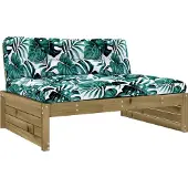 Syfax Canapé central 120x80 cm bois de pin imprégné
