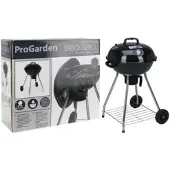 Progarden Barbecue sur roues 47 cm noir