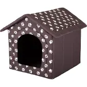 TexCorp Doggy Niche pour chien Lit pour chien Maison pour chien Cave pour chat mittle M - 44 x 38 cm brun avec pattes