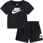 Nike Kids Club Short Sleeve Set Noir 6 Months Enfants