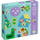 Djeco Coffret multi-jeux À la ferme 5 Jeux