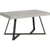 Ityhome - Table extensible 160/420X90 cm Booster cachemire pieds anthracite