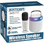Bontempi Haut-parleur miniature sans fil, avec microphone et effets lumineux, jouet