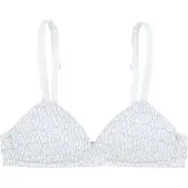 Dim Soutien-gorge sans Cintre - Microfibre - Blanc av. Logo - - 70A (FR) - Soutien-gorge