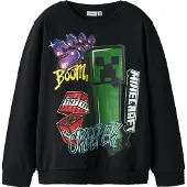 Name it Sweat 'NKMMinecraft' vert foncé / violet / rouge / noir