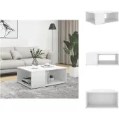 vidaXL Table basse blanche 90x67x33 cm Bois composite - Tables basses