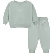 Nike Kids Essential Fleece Crew Long Sleeve Set Vert 24 Months Enfants