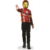 Rubies Déguisement Iron Man - - Set plastron et masque - Garçon 4 ans et plus - Licence Marvel