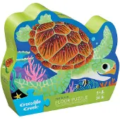 Crocodile Creek Jouet puzzle - Puzzle de sol « Tortue » 36 pièces