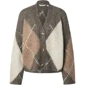 Noella Cardigan 'Laiana' sépia / noisette / blanc