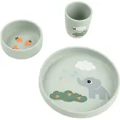 Done by Deer Stick & Stay Elphee Dinnerware Set Vert