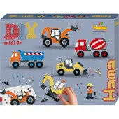 Hama Midi Perles - Boîte Cadeau - 4000 pièces + 1 Plaque - Const - - UneTaille - Perles