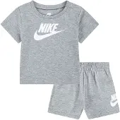 Nike Kids Ensemble Clu à manches courtes Gris 3 mois Garçons, Filles Gris 3 mois