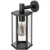 Rabalux 7238 Applique extérieure Dubrovnik, E27, aluminium, noir, classique, IP44, 31cm