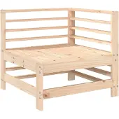 vidaXL Canapé d'angle de jardin en pin massif